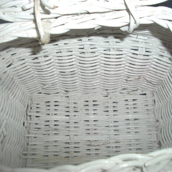 1 of a Kind Authentic Vintage 1960's Handpainted-Wicker Garden-Cottage Handbag - Picture 10 of 11